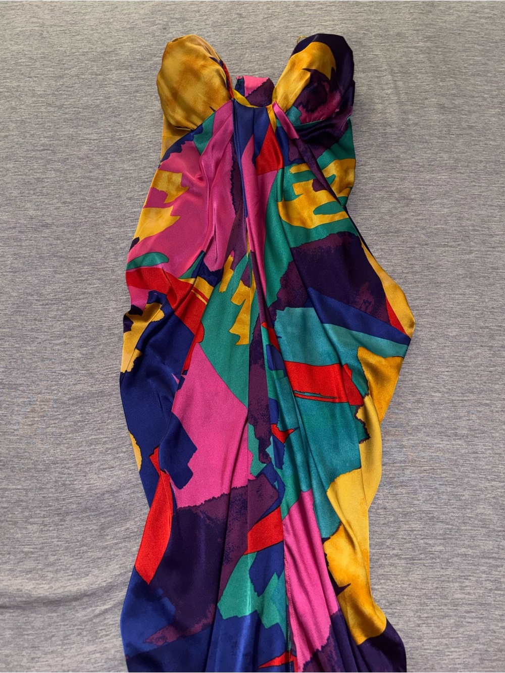 NY&Co x Gabrielle Union Strapless Multicolor Abstract Print Maxi Dress - Picture 2 of 2